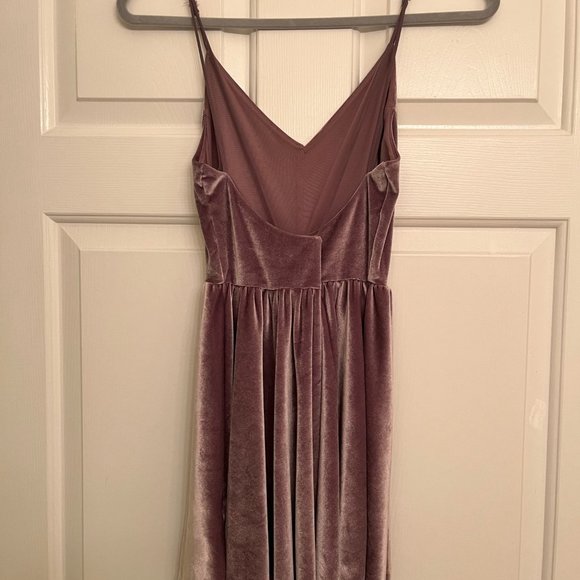 Silence + Noise Cupro Purple Velvet Romper - Picture 4 of 5